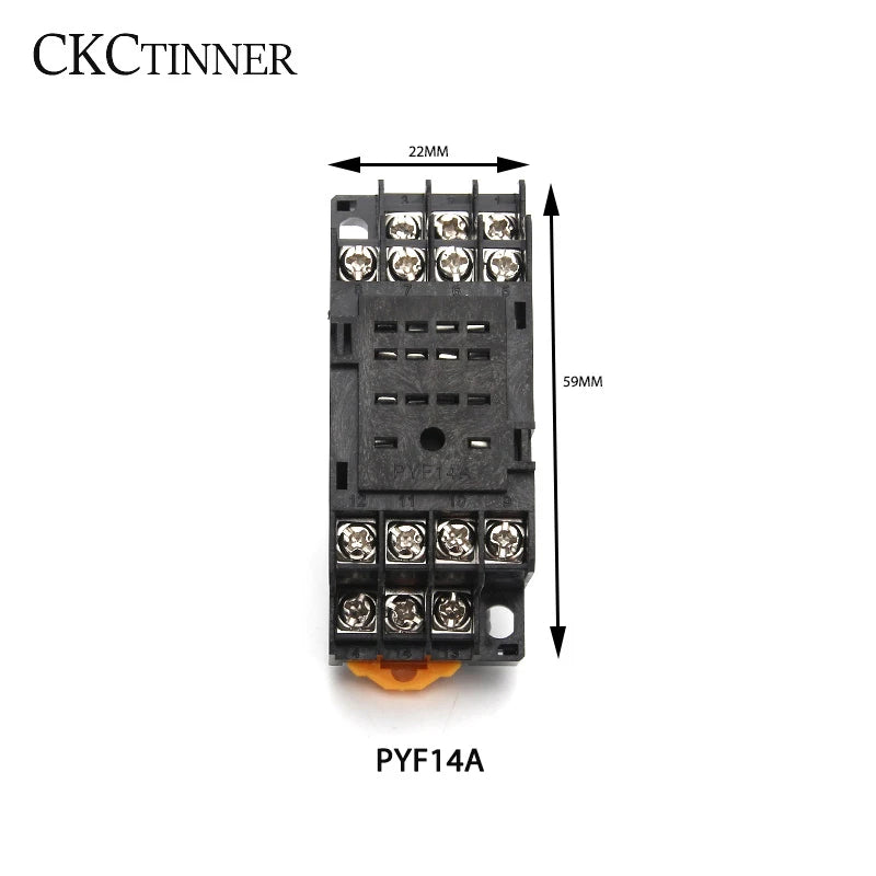 Relay Base Socket 8-Pin 11-Pin 14-Pin PYF08A PYF11A PYF14A Relay Base Socket Axl PYF14A