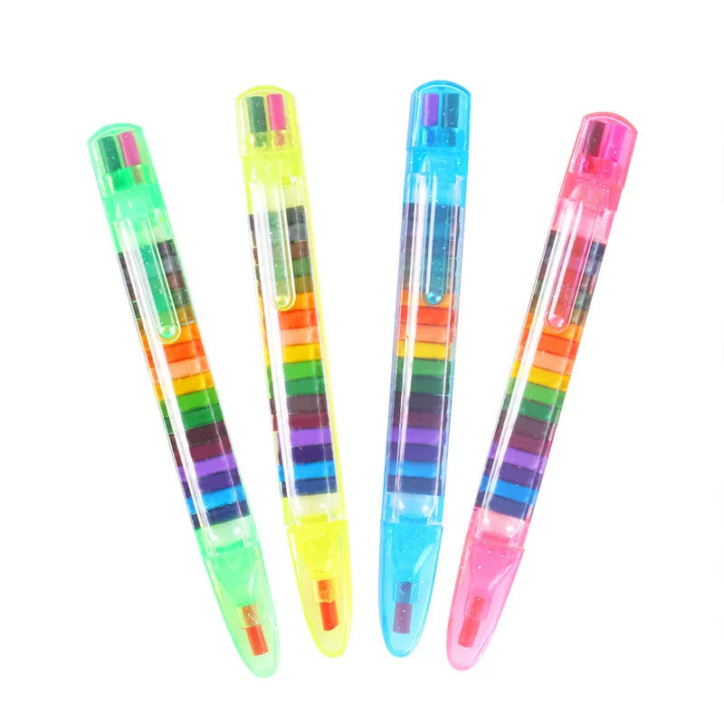 20-Color Non-Toxic Kids Crayon Set – Drawing & Art Pastels Kids Crayon Set Axl