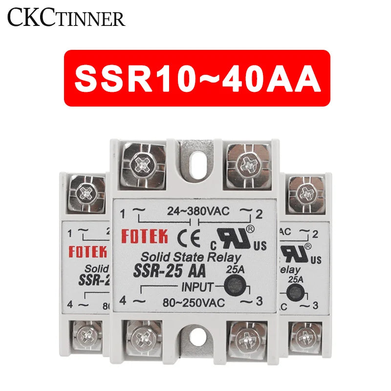 AC Solid State Relay 10A 25A 40A Single Phase | 24–480VAC Solid State Relay Axl