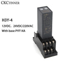 H3Y-2/H3Y-4 Digital Time Relay + Base Socket | 12V–220V Digital Time Relay Axl H3Y-4 AC220V