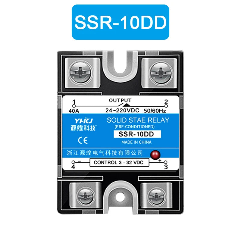 DC-DC Solid State Relay SSR 10DD 25DD 40DD with Heat Sink Solid State Relay Axl 10DD