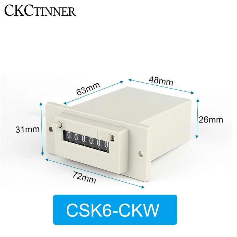CSK Electromagnetic Pulse Counter 4/5/6 Digit Lockable | CE Electromagnetic Counter Axl