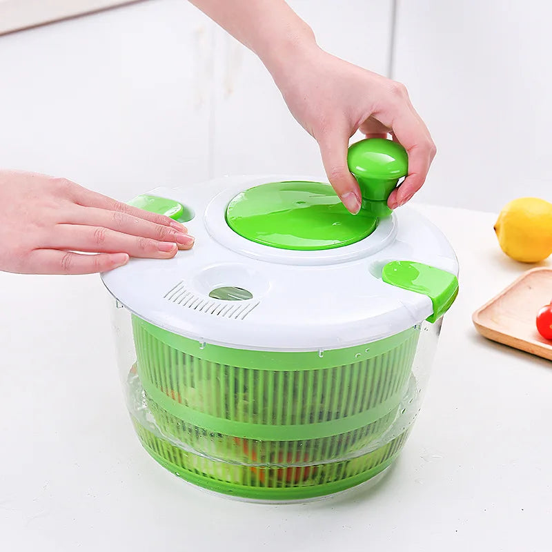 KEMORELA Salad Spinner – Vegetable Washer & Drainer Basket Salad Spinner Axl GREEN-B
