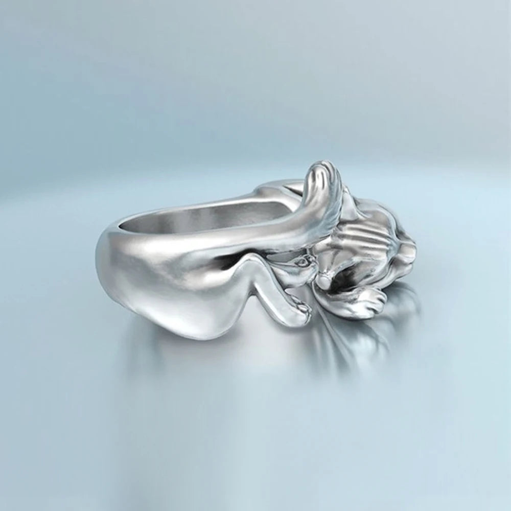 Huitan Flying Fox Ring for Women – Animal Open Band Jewelry Fashion Ring Axl