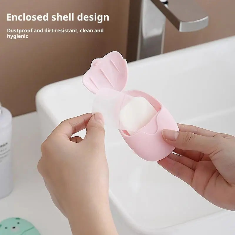 50-Pack Portable Travel Soap Sheets – Disposable Hand Wash Disposable Soap Sheets Axl