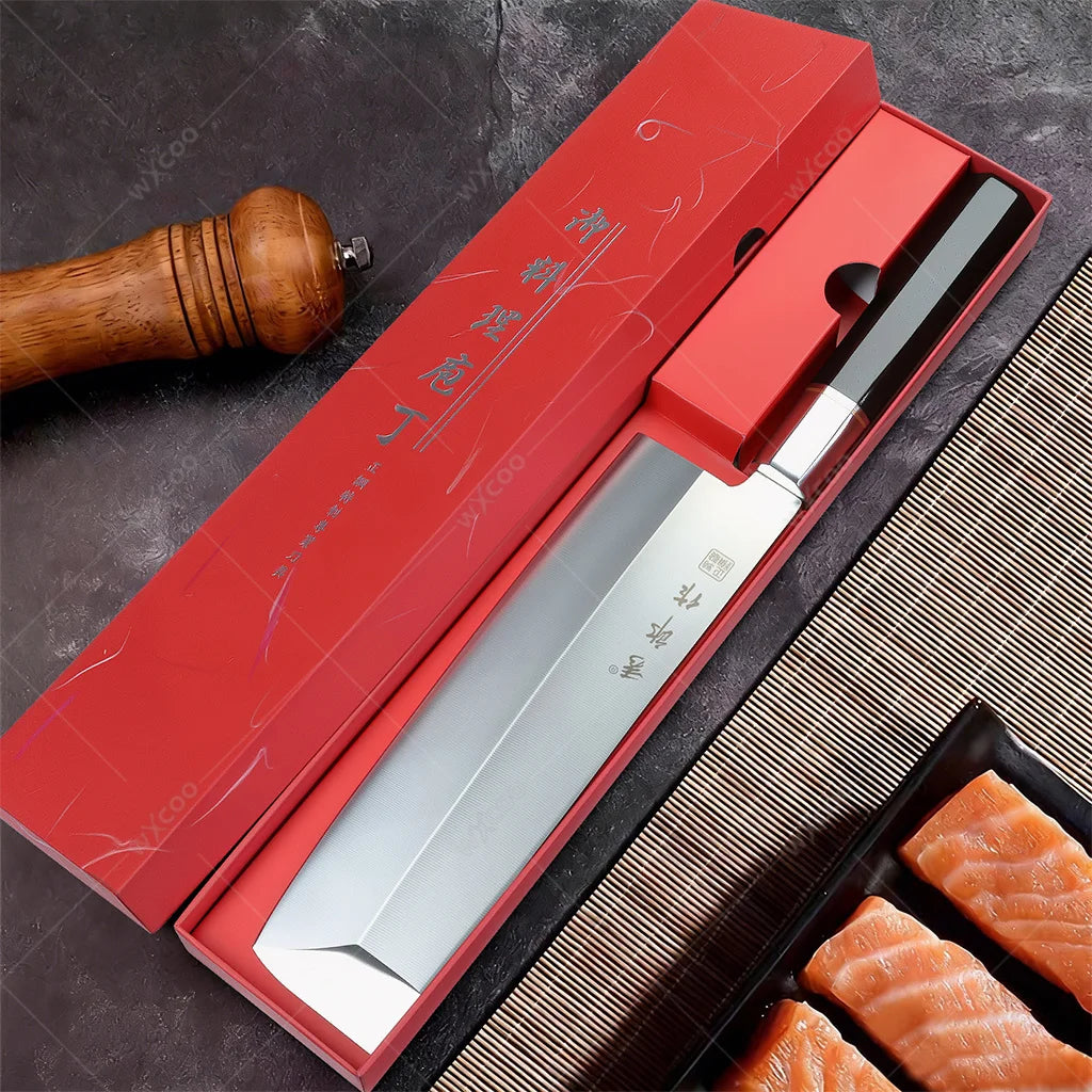 WXCOO Fish Filleting Knife – Sashimi & Sushi Stainless Steel Fish Filleting Knife Axl 21CM-B