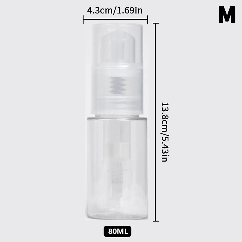 Refillable Powder Spray Bottle – Talcum Dispenser 18–120ml Powder Spray Bottle Axl 80ml