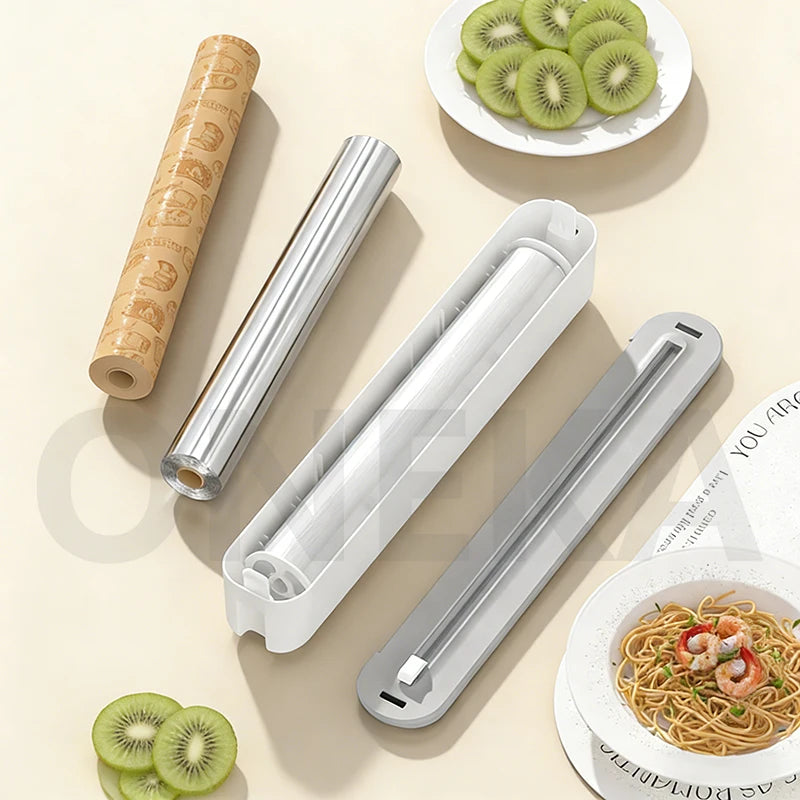ONEKA Plastic Wrap & Foil Dispenser with Slide Cutter Wrap Dispenser Axl