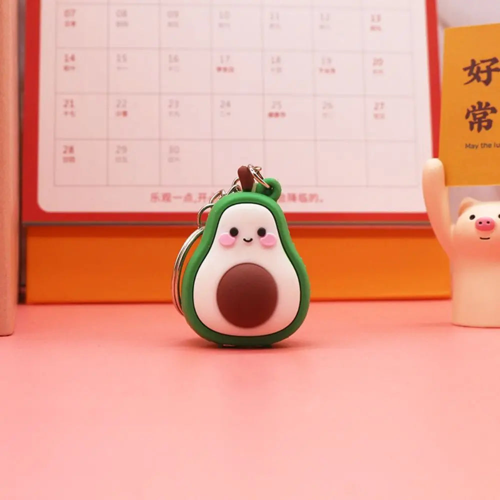 Kawaii Animal Mini Pencil Sharpener with Keychain – Cartoon Mini Pencil Sharpener Axl Avocado