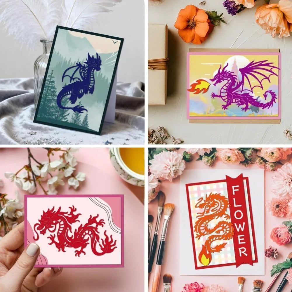 Dragon Metal Cutting Dies – Eastern & Western Dragon Die Cuts Metal Cutting Dies Axl