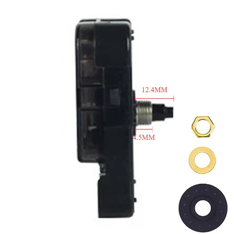 YOUNGTOWN Silent Sweeping Quartz Wall Clock Movement 12888 Clock Movement Axl Shaft Length 12.4MM