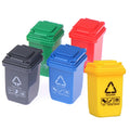 5-Pc Dollhouse Miniature Trash Cans & Sorting Bins 1:12 Scale Dollhouse Accessories Axl 5Pcs