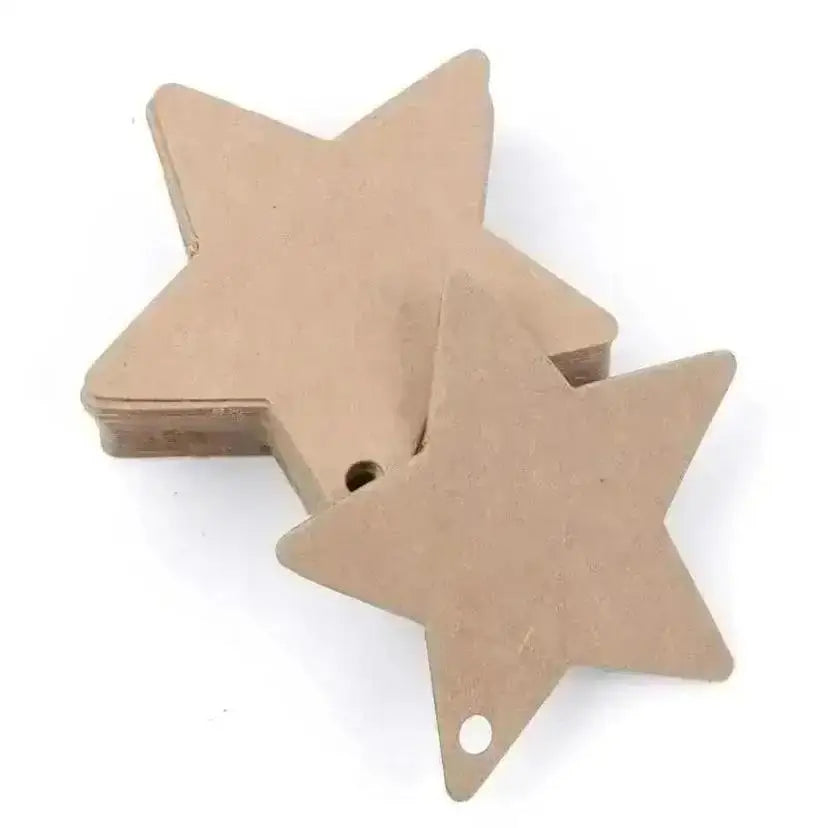 100 Pcs Star Hanging Gift Tags – Christmas, Wedding & Party Gift Hanging Tags Axl