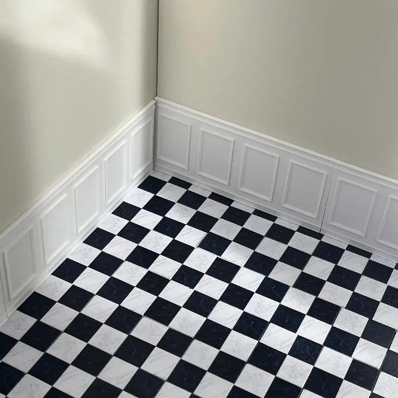 1:12 Dollhouse Wall Panel – Miniature Wainscoting Skirting Dollhouse Accessory Axl