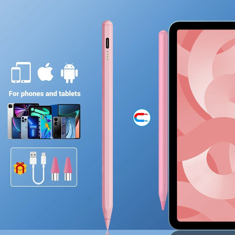 Universal Stylus Pen for iPad & Android – Magnetic USB-C Tablet Stylus Pen Axl Pink