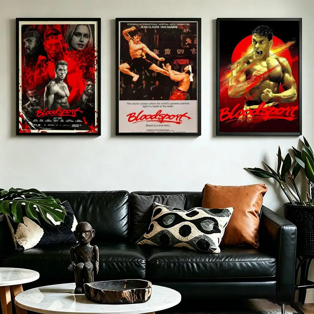 Bloodsport Movie Poster – HD Waterproof Wall Art Print Movie Art Poster Axl