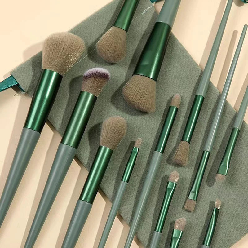 8/13 PCS Makeup Brush Set – Foundation, Powder & Eyeshadow Makeup Brush Set Axl