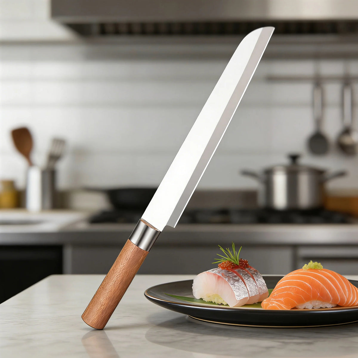 Professional Sashimi Knife – Stainless Steel Fish Slicing Knife Sashimi Knife Axl