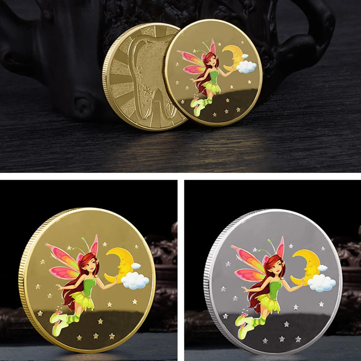 Tooth Fairy Golden Coin – Kids Tooth Loss Reward Gift Novelty Reward Coin Axl