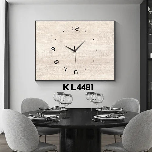 Meter Box Cover Wall Clock – Large Silent Wood & Metal Decor Decorative Wall Clock Axl KL4491 70X50CM
