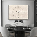 Meter Box Cover Wall Clock – Large Silent Wood & Metal Decor Decorative Wall Clock Axl KL4491 70X50CM