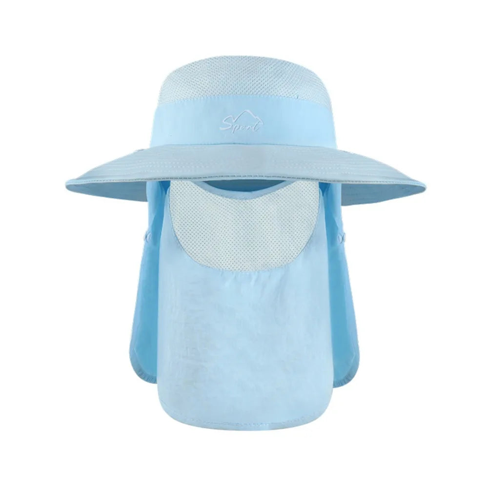 UV Fisherman Hat – Removable Neck Flap, Visor & Sun Cover Sun Protection Hat Axl style 1