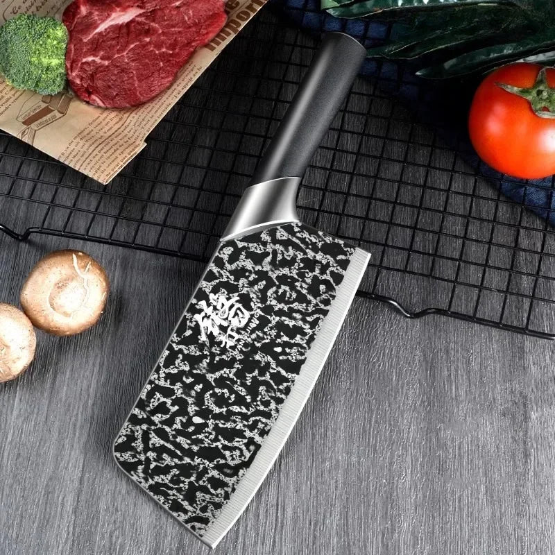PLYS 4-Piece Stainless Steel Kitchen Knife Set with Covers Kitchen Knife Set Axl Stlye C