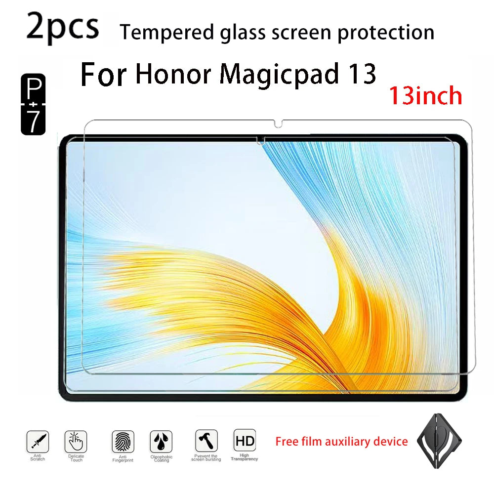 2-Pack HD Tempered Glass Screen Protector for Honor MagicPad Tablet Screen Protector Axl for magicpad13inch