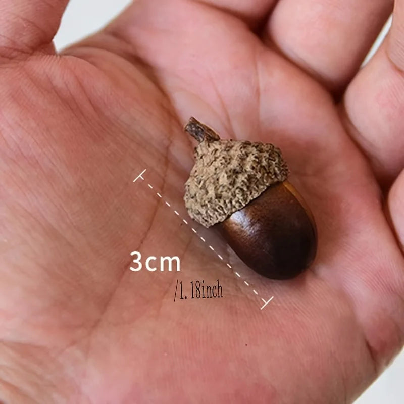 50 Pcs Faux Acorns – Autumn Vase Filler & Wreath Ornaments Seasonal Decor Ornaments Axl