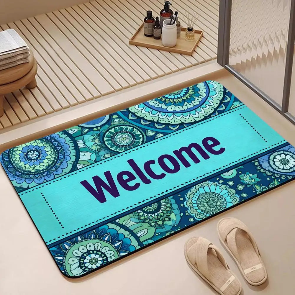 Diatomite Bath Mat – Quick Dry Anti-Slip Floor & Door Mat Bath & Floor Mat Axl