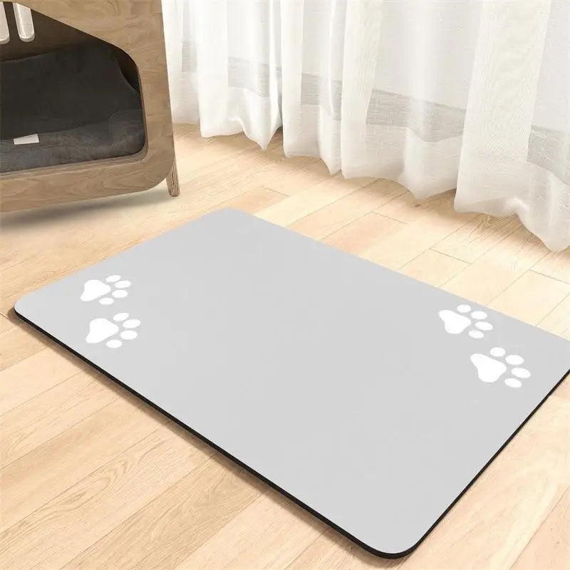 Diatomaceous Earth Pet Placemat – Non-Slip Absorbent Food Mat Pet Feeding Mat Axl F 40X60cm