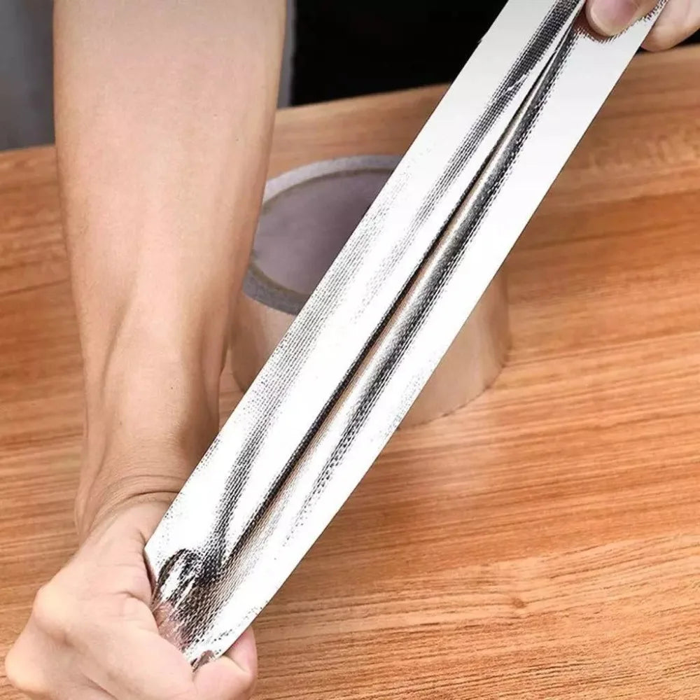 High-Temp Aluminum Foil Fiberglass Cloth Tape – Duct Repair Aluminum Foil Tape Axl