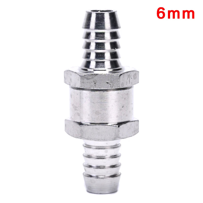 One-Way Aluminium Fuel Non-Return Check Valve 6–12mm Fuel Check Valve Axl 6mm