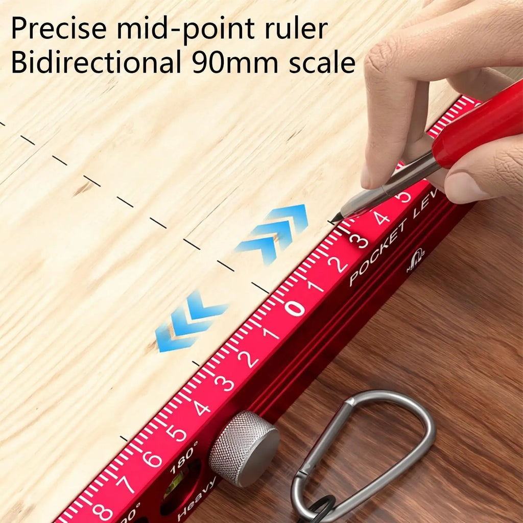 Magnetic Carpenter Ruler – Metric & Imperial Precision Tool Woodworking Ruler Axl