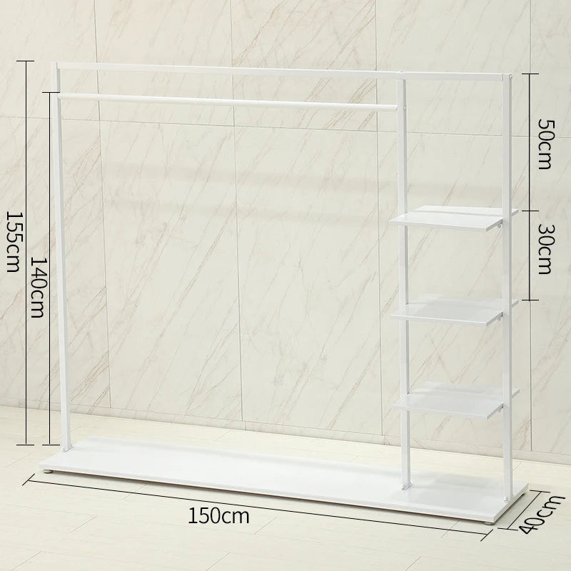 Portable Large Laundry Drying Rack – Balcony Clothes Organizer Laundry Drying Rack Axl Large-White