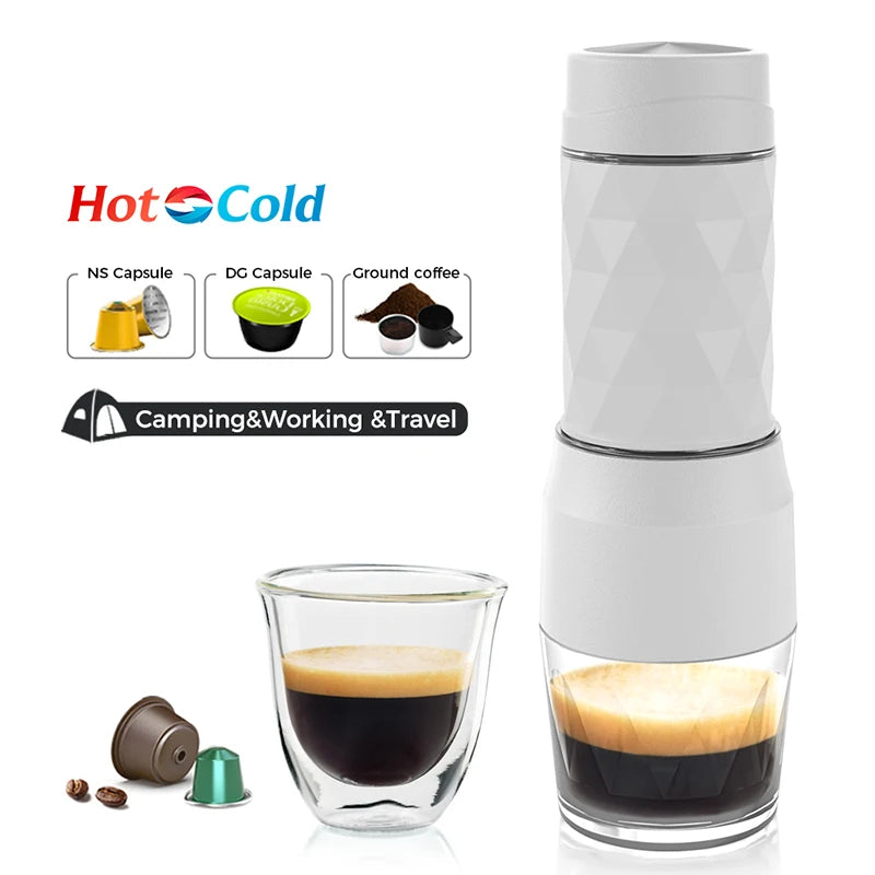 CAFELFFE MK-501 Portable 3-in-1 Manual Espresso Coffee Maker Portable Espresso Maker Axl White United States