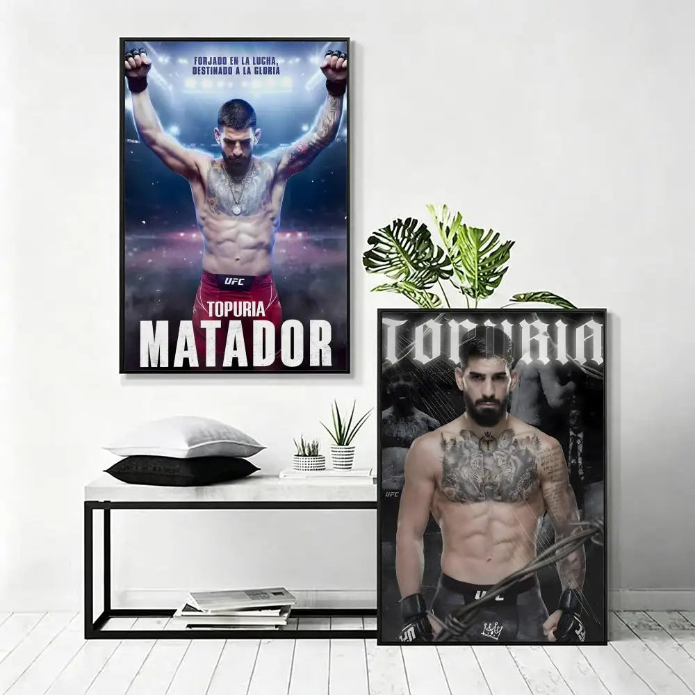 Ilia Topuria HD Wall Poster – Waterproof Sticky Art Decor Wall Art Poster Axl