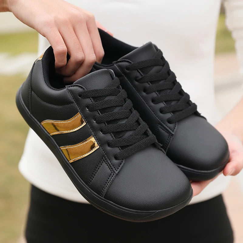 ZULIWAGN Barefoot Wide Toe Canvas Shoes – Men & Women Barefoot Canvas Shoes Axl black 41