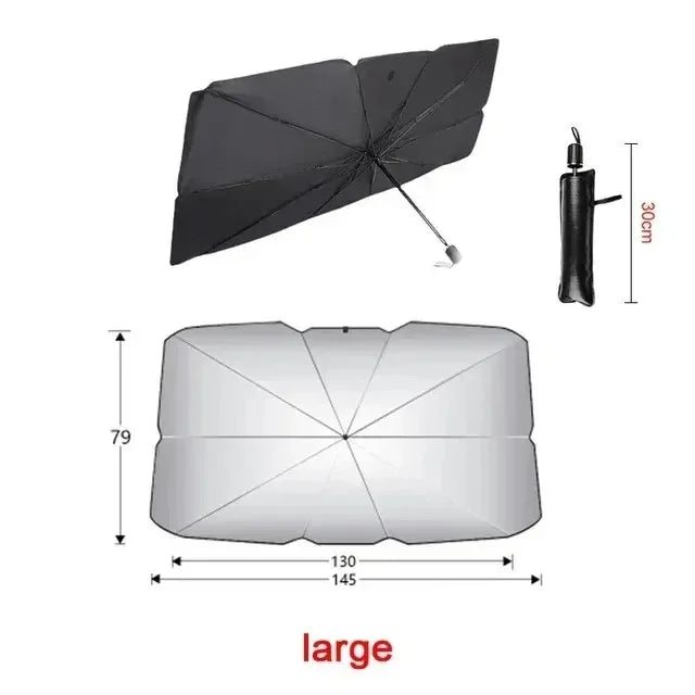 Foldable Car Windshield Sun Shade Umbrella | UV Protection Car Sun Shade Axl 1PCS 145 79