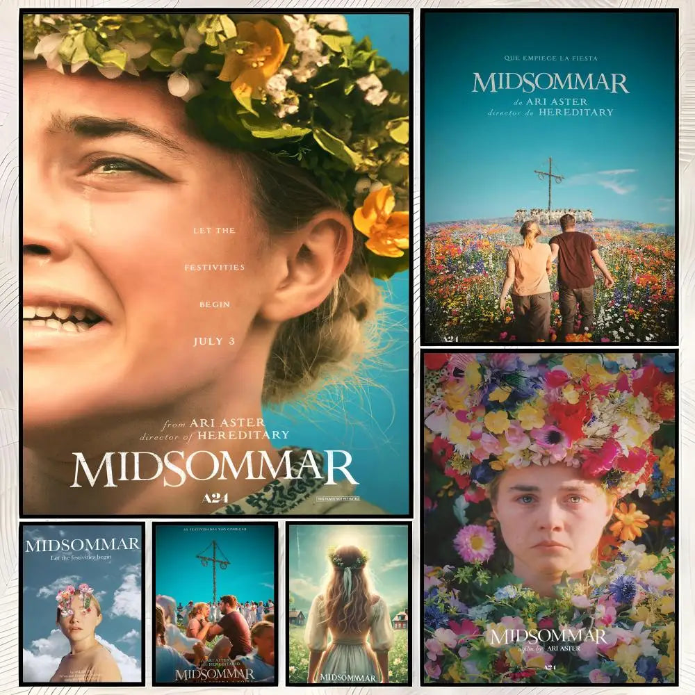 Midsommar Movie Poster Self-Stick HD PVC Wall Art Decor Movie Wall Poster Axl