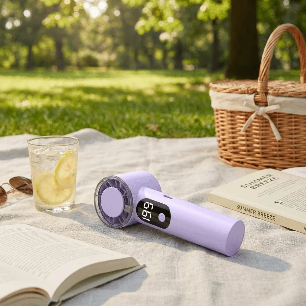 USB Rechargeable Handheld Fan – Portable Compact Desktop Fan Handheld Portable Fan Axl