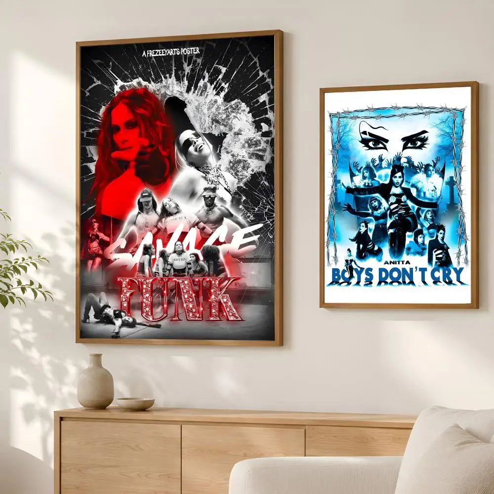 Anitta HD Self-Stick Wall Art Poster – Waterproof Home Decor Wall Art Poster Axl