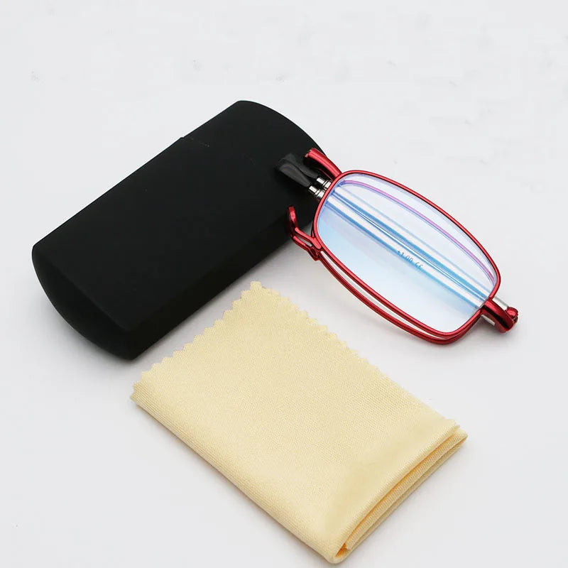 Ultra Thin Folding Reading Glasses – Telescopic Arms Men Women Reading Glasses Axl