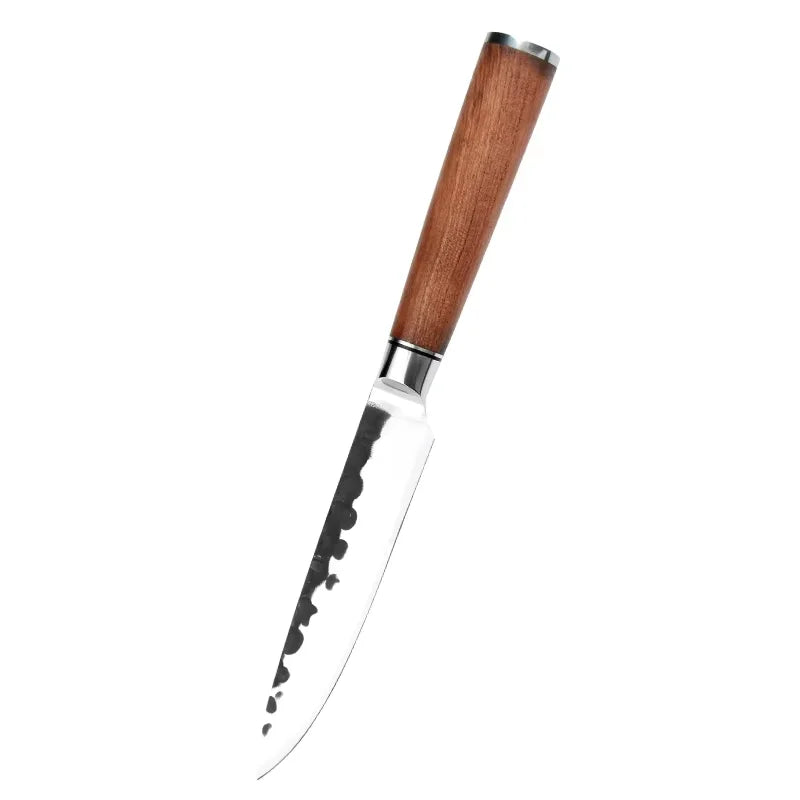 Handmade 5Cr Steel Kitchen Knife – Rosewood Handle, 12cm Blade Kitchen Knife Axl knife