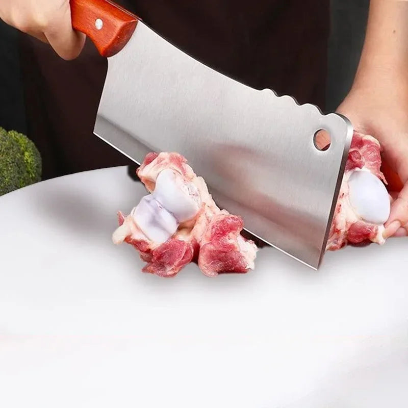 PLYS Stainless Steel Bone Chopping Cleaver | Heavy-Duty Knife Bone Chopping Cleaver Axl