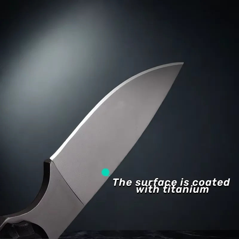 D2 Steel Fixed Blade Knife – Ebony Handle EDC & Camping Fixed Blade Knife Axl