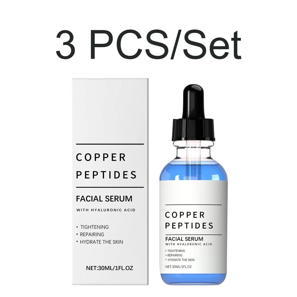 Copper Peptide Face Serum – Hydration & Skin Barrier Repair 30ml Face Serum Axl 3 PCS