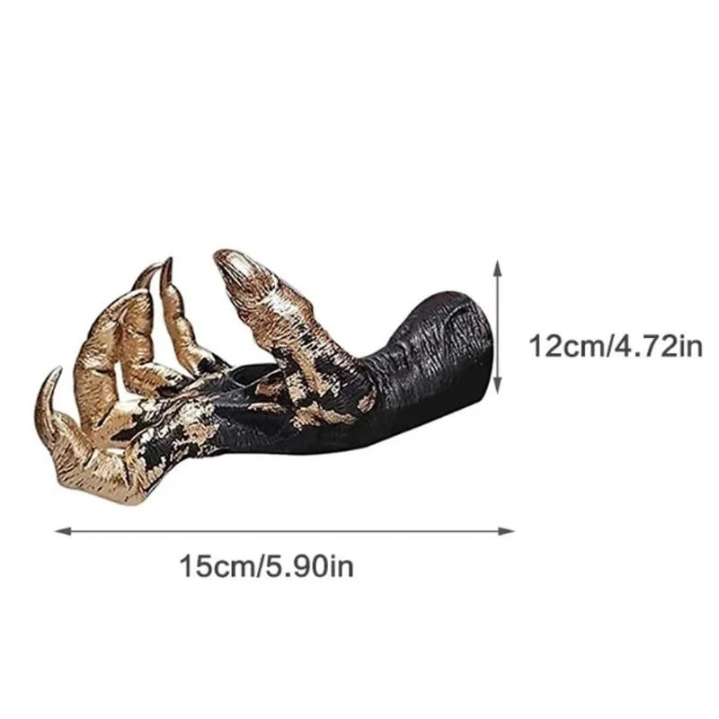 Witch Hand Wall Hanging Statue – Resin Art & Jewelry Rack Resin Wall Sculpture Axl