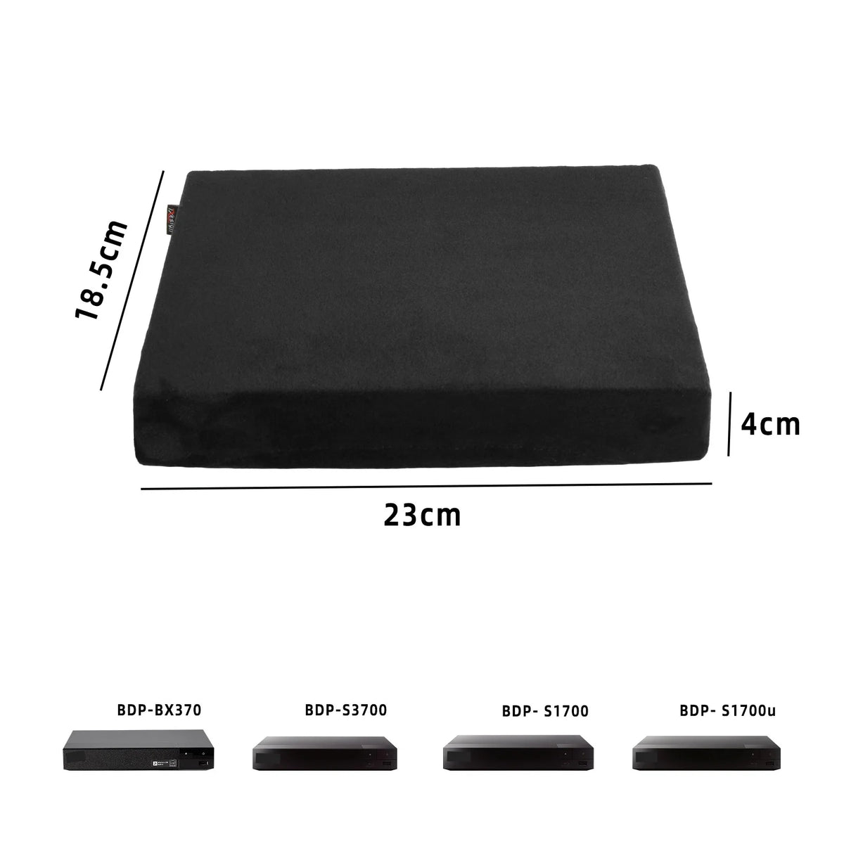 Dust Cover for Sony BDP-BX370 S3700 S1700 – Black Spandex Player Dust Cover Axl