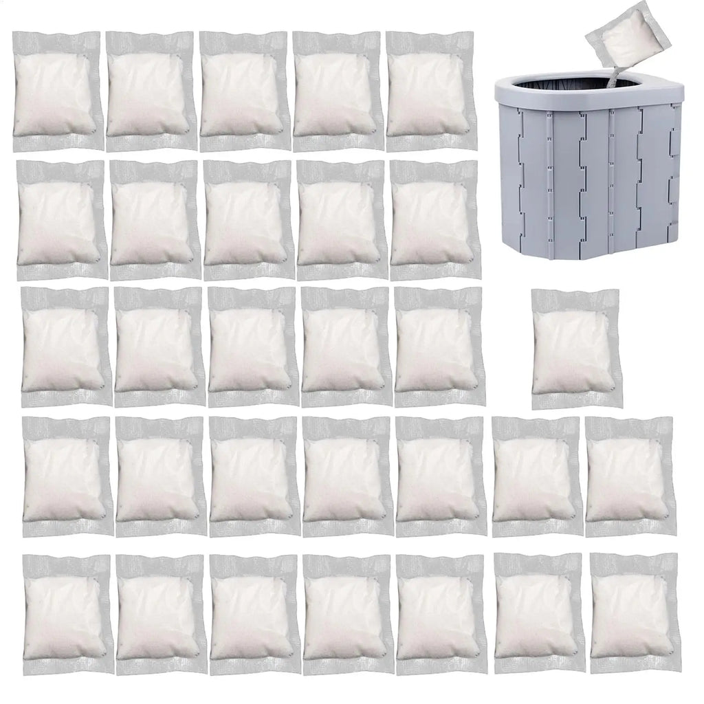 Portable Toilet Deodorizing Powder – 30-Pack Absorbent Gel Portable Toilet Powder Axl